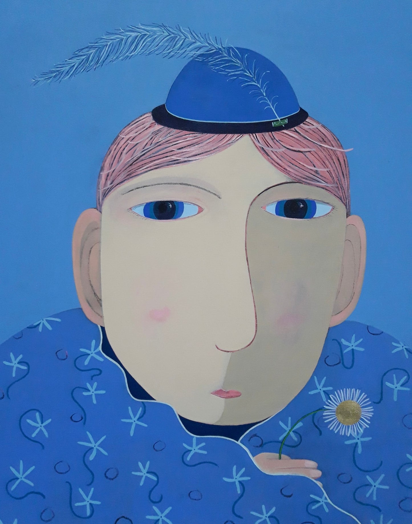 Little Blue Hat Tee